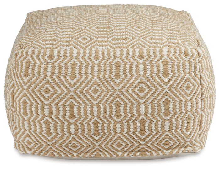Adamont - Tan / Ivory - Pouf - Image 4