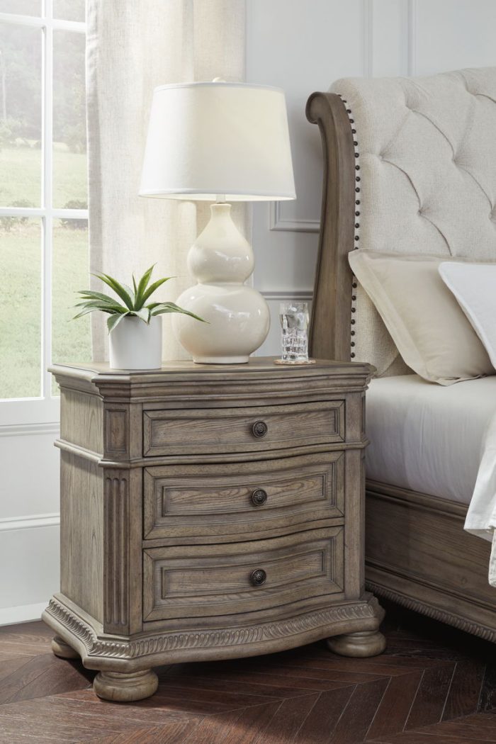 Ardenfield - Light Brown - Three Drawer Night Stand - Image 3