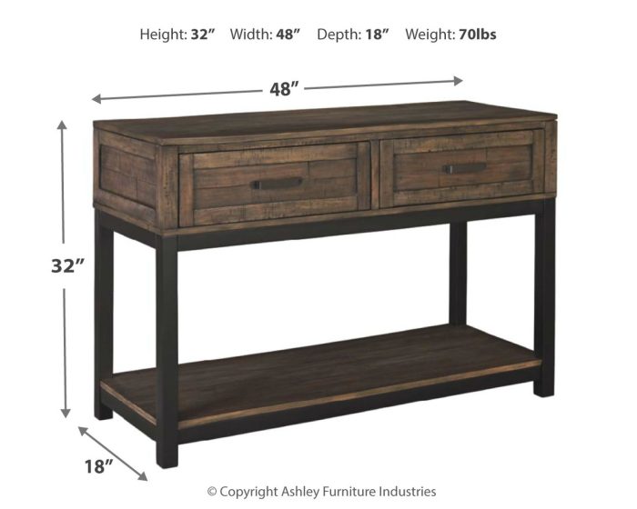 Johurst - Grayish Brown - Sofa Table - Image 2