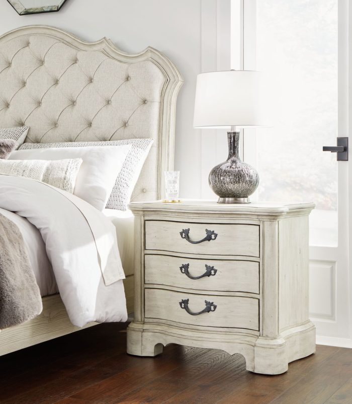 Arlendyne - Antique White - Three Drawer Night Stand - Image 4