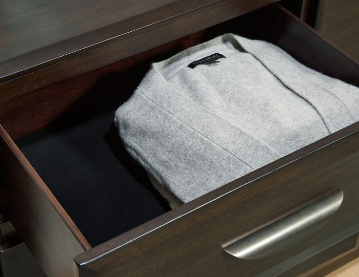 Vanmore - Dark Brown - Dresser And Mirror - Image 4