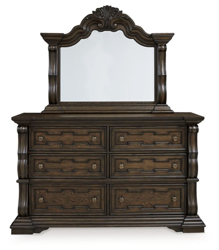 Maylee - Dark Brown - Dresser And Mirror - Image 2
