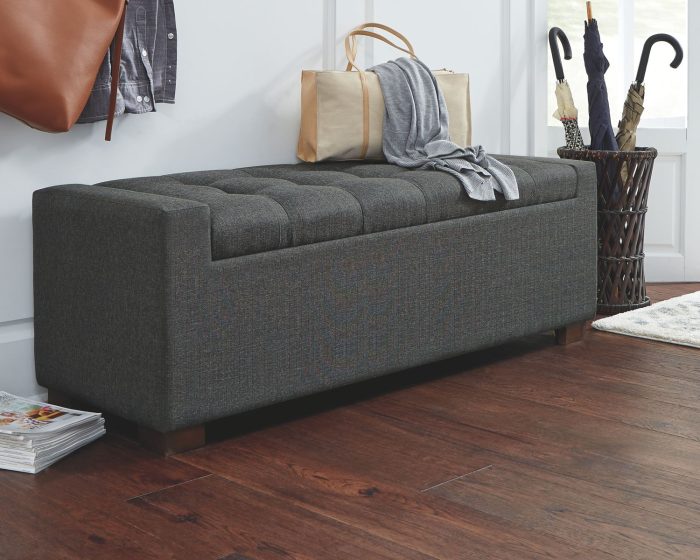 Cortwell - Gray - Storage Bench - Image 2