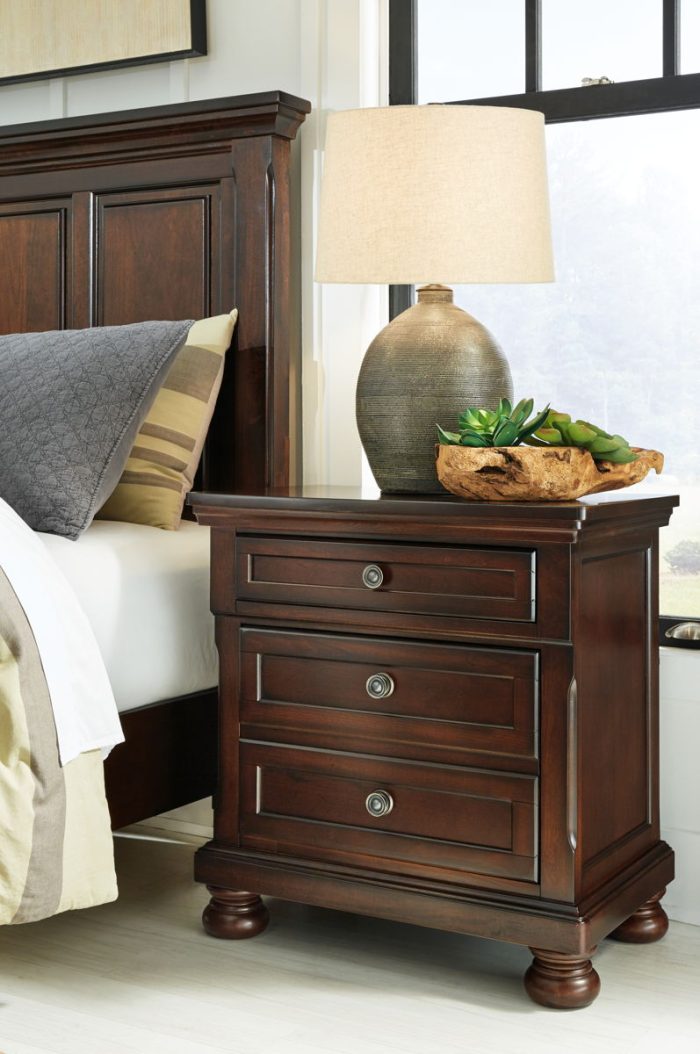 Porter - Dark Brown - Two Drawer Night Stand - Image 4