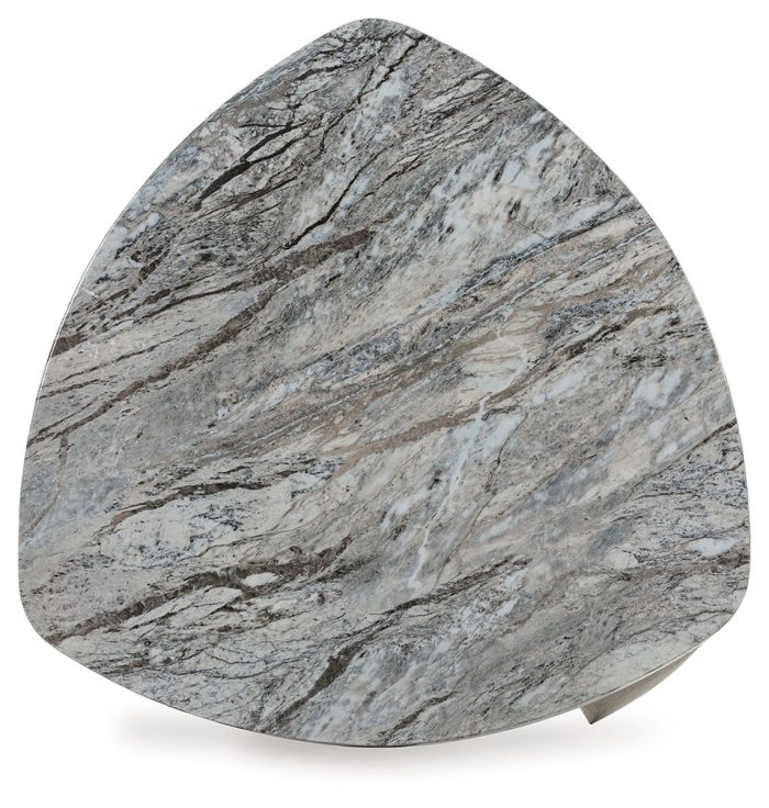 Surmour - Gray / Brown - Triangle End Table - Image 4