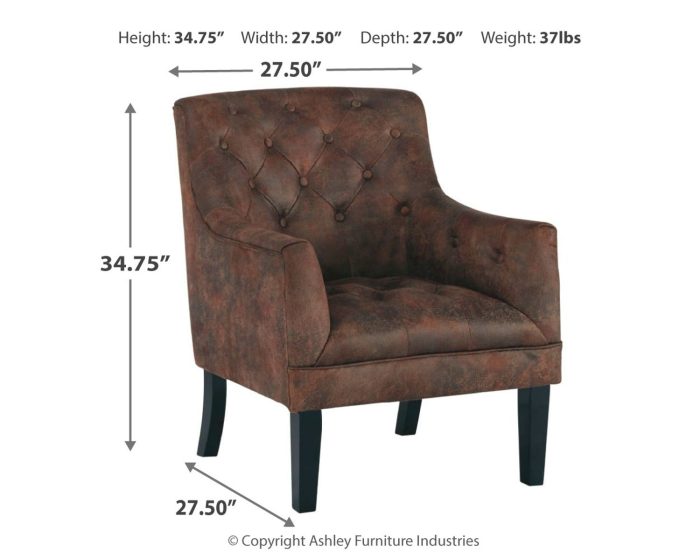 Drakelle - Mahogany - Accent Chair - Image 2