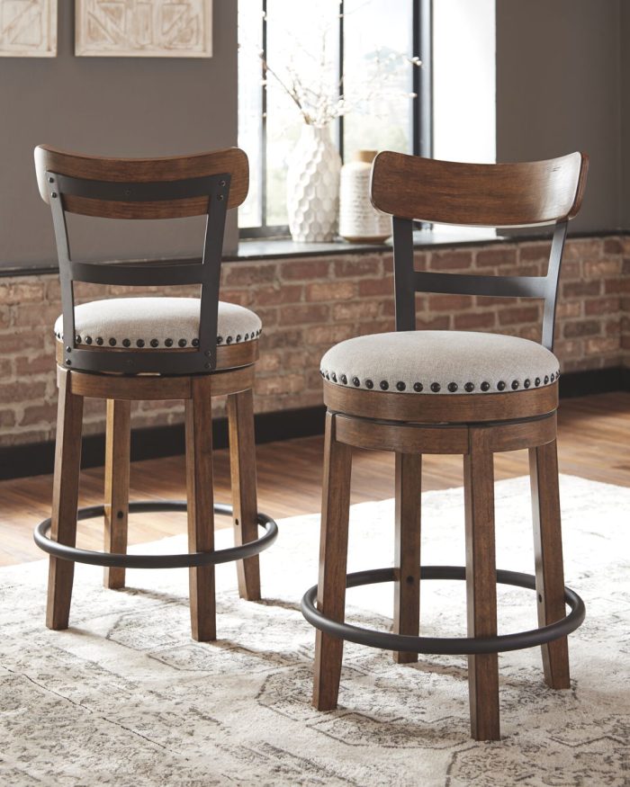Valebeck - Full Back Swivel Stool - Image 10
