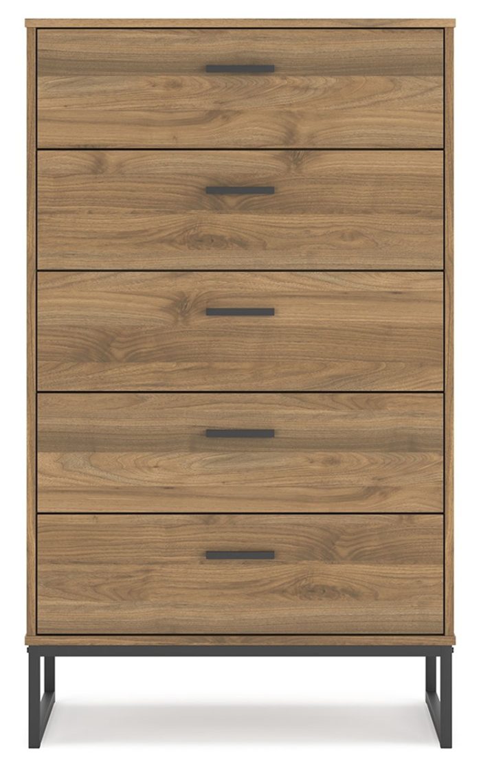 Deanlow - Honey - Five Drawer Chest - Image 2