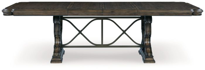Maylee - Dark Brown - Dining Extension Table - Image 4