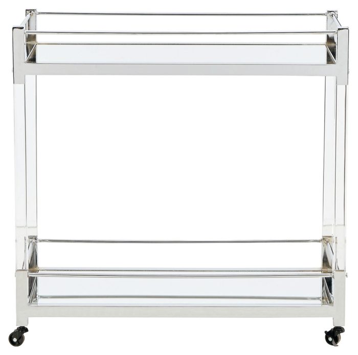 Chaseton - Clear / Silver Finish - Bar Cart - Image 3