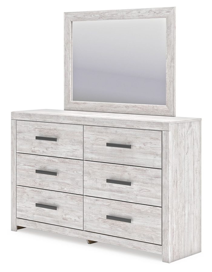 Cayboni - Whitewash - Dresser And Mirror - Image 3