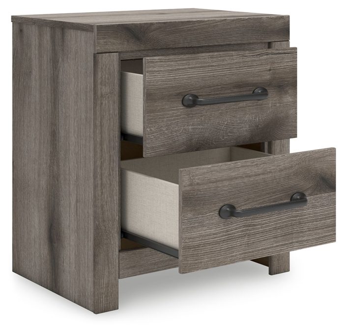 Graystorm - Brown Gray - Two Drawer Night Stand - Image 4