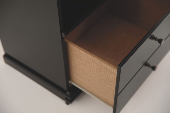 Maribel - Black - One Drawer Night Stand - Image 4
