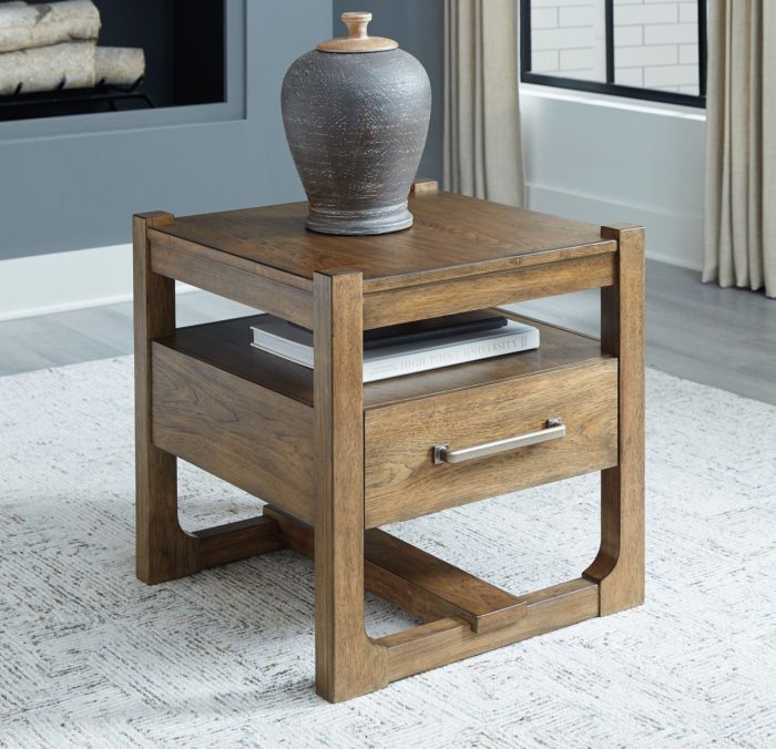 Cabalynn - Light Brown - Square End Table - Image 2