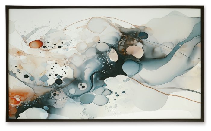 Foxenburg - Blue / Amber / White - Wall Art - Image 2