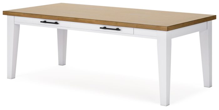 Ashbryn - White / Natural - Rectangular Dining Room Table - Image 3