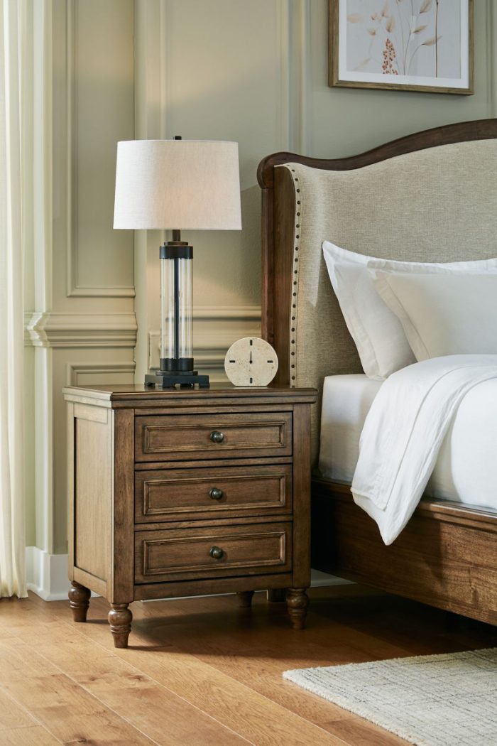 Sturlayne - Brown - Three Drawer Night Stand - Image 2