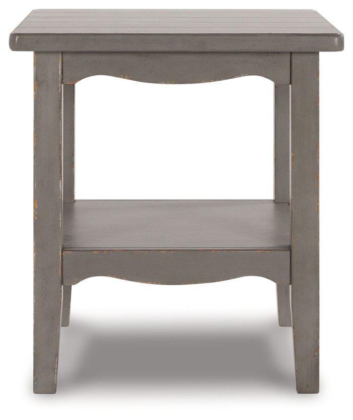 Charina - Antique Gray - Square End Table - Image 3
