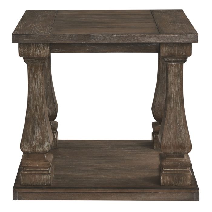 Johnelle - Gray - Rectangular End Table - Image 2