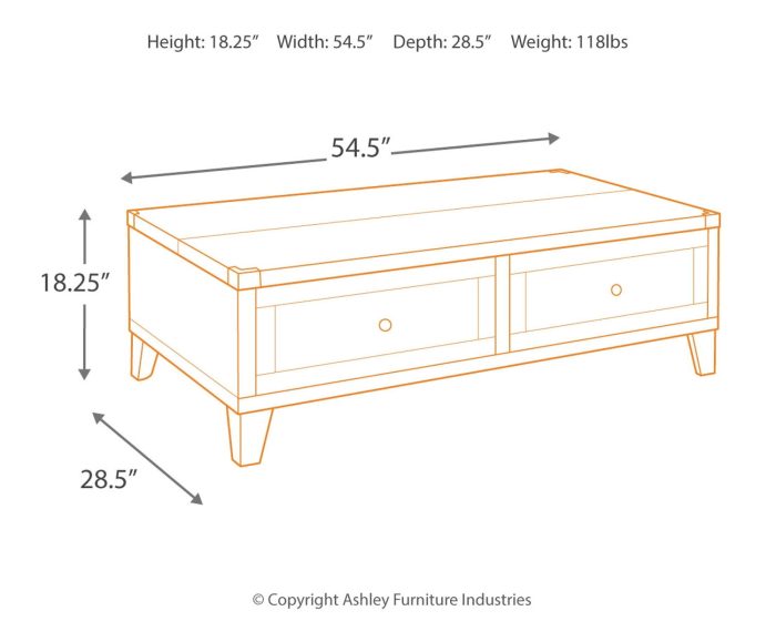 Todoe - Dark Gray - Lift Top Cocktail Table - Image 4