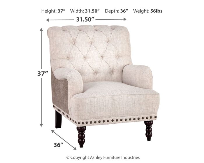 Tartonelle - Ivory / Taupe - Accent Chair - Image 4