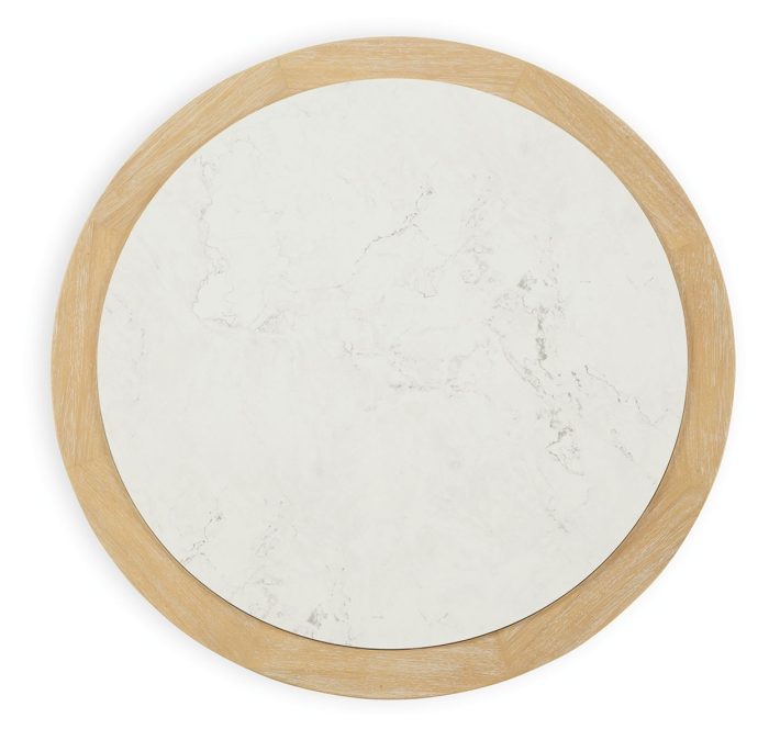 Camdill - Light Brown / White - Round Cocktail Table - Image 4