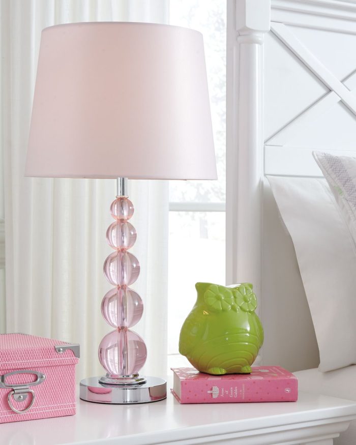 Letty - Pink - Crystal Table Lamp - Image 3