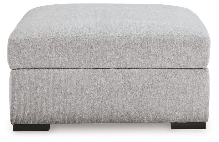 Gabyleigh - Nickel - Ottoman With Storage - Image 3