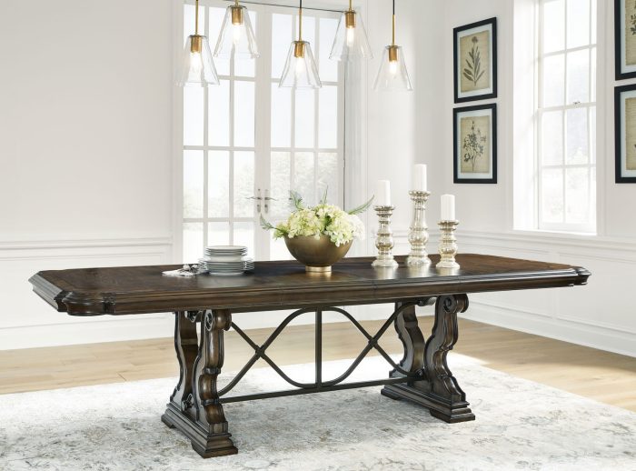 Maylee - Dark Brown - Dining Extension Table - Image 3