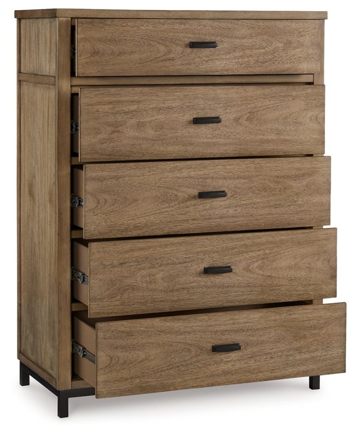 Tomtyn - Light Brown - Five Drawer Chest - Image 2