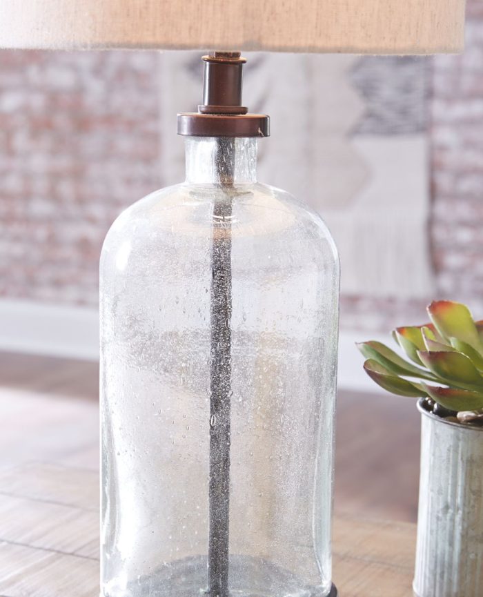 Bandile - Clear / Bronze Finish - Glass Table Lamp - Image 3