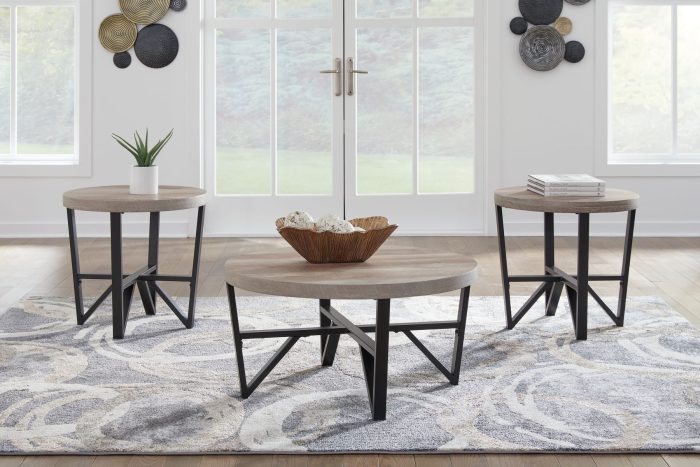 Deanlee - Grayish Brown / Black - Occasional Table Set (Set of 3) - Image 2