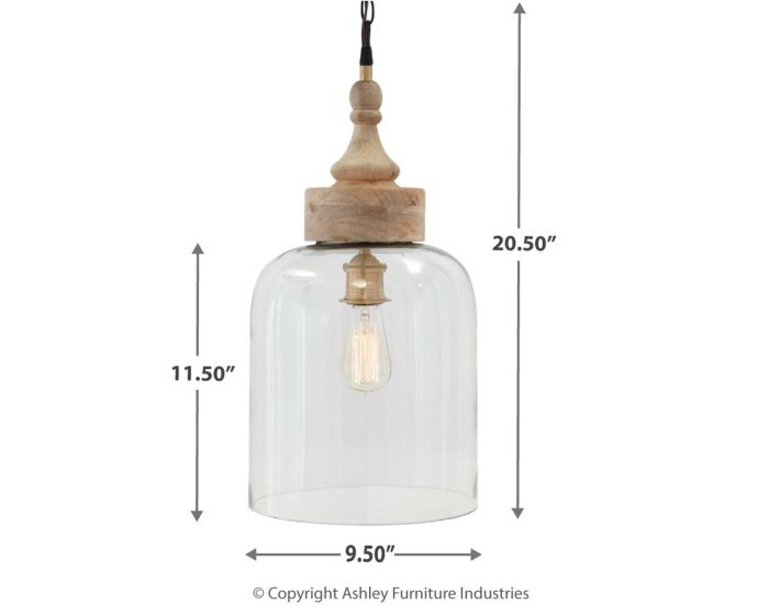 Faiz - Transparent - Glass Pendant Light - Image 3