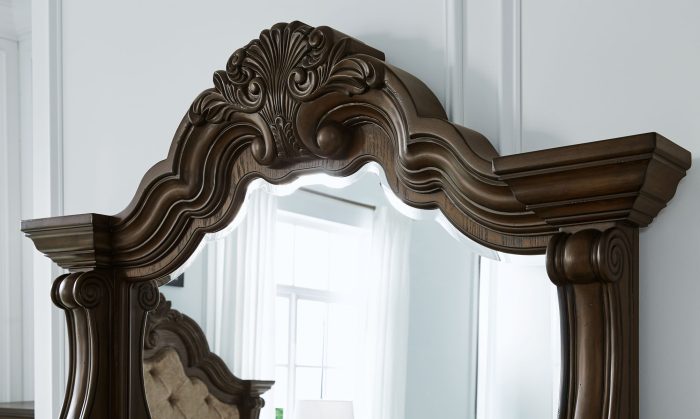 Maylee - Dark Brown - Dresser And Mirror - Image 4