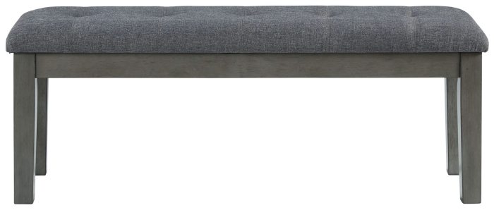 Hallanden - Black / Gray - Large UPH Dining Room Bench - Image 3