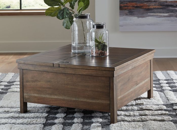 Moriville - Grayish Brown - Lift Top Cocktail Table - Image 3