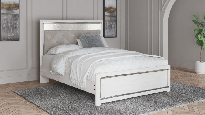 Altyra - White - Queen Panel Bed With Roll Slats - Image 4