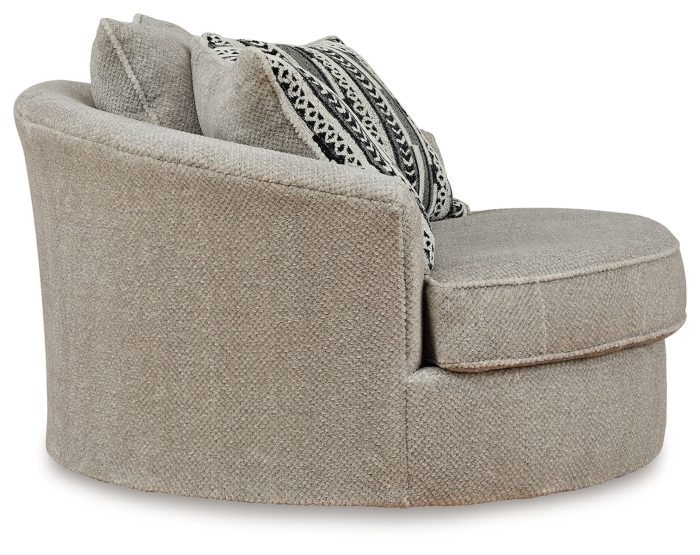 Calnita - Sisal - Oversized Swivel Accent Chair - Image 4