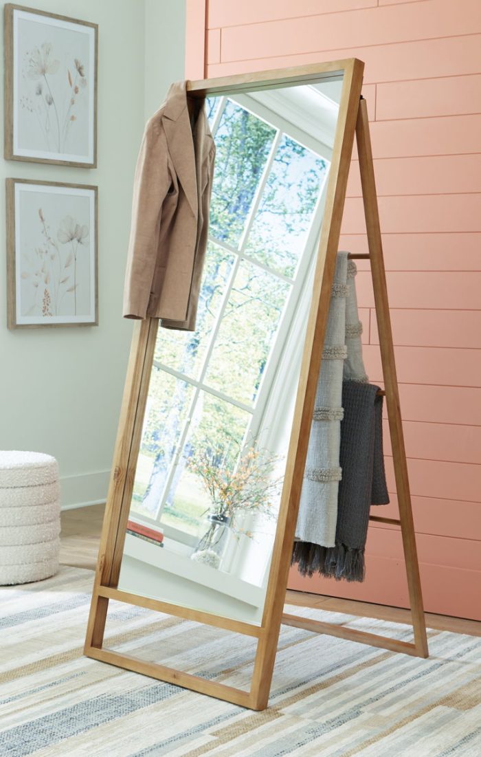 Devford - Brown - Floor Mirror - Image 2