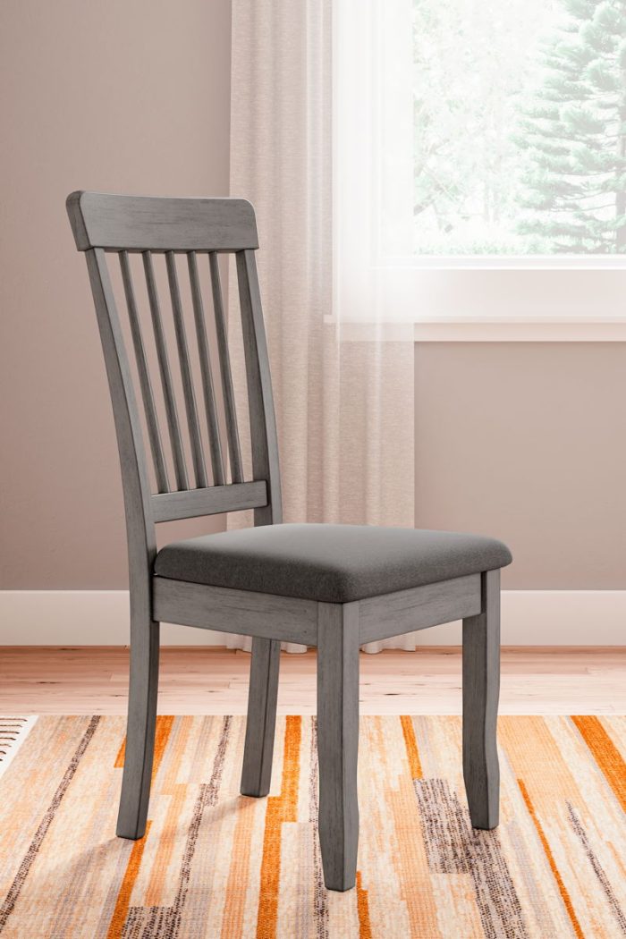 Shullden - Gray - 5 Pc. - Drop Leaf Table, 4 Side Chairs - Image 3