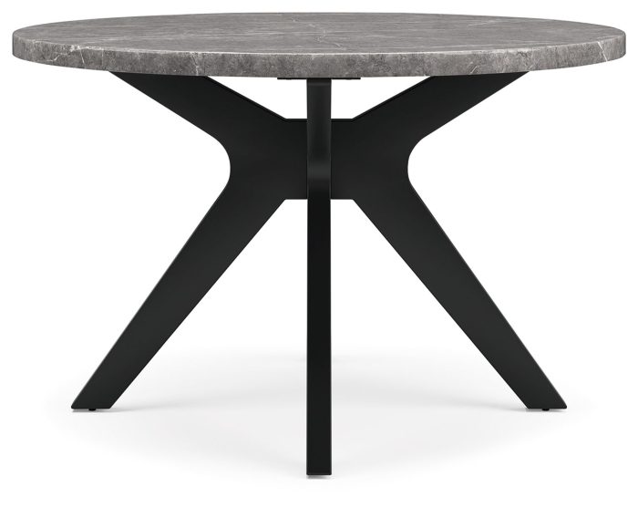 Glinari - Taupe / Black - 5 Pc. - Dining Room Table, 4 Side Chairs - Image 3