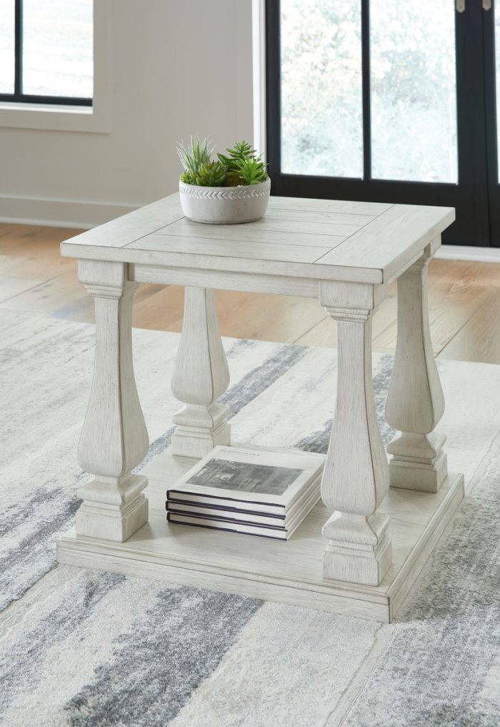Arlendyne - Antique White - Rectangular End Table - Image 2