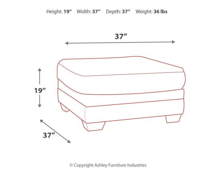 Tracling - Slate - Oversized Accent Ottoman - Image 2