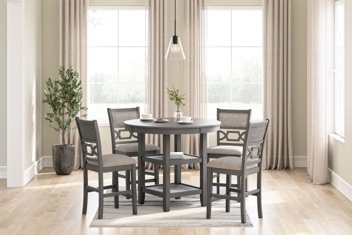 Wrenning - Gray - Drm Counter Table Set (Set of 5) - Image 3