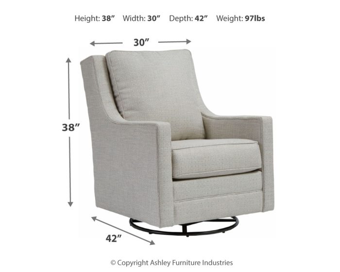 Kambria - Swivel Glider Accent Chair - Image 3