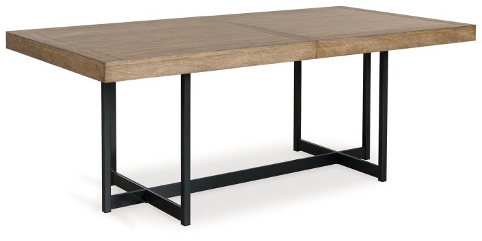 Tomtyn - Light Brown - Rectangular Dining Room Extension Table - Image 2