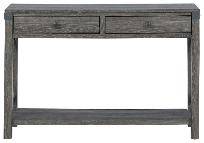 Freedan - Grayish Brown - Console Sofa Table - Image 2