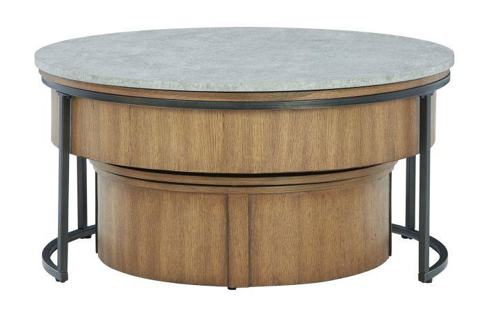 Fridley - Gray / Brown / Black - Nesting Cocktail Tables (Set of 2) - Image 2