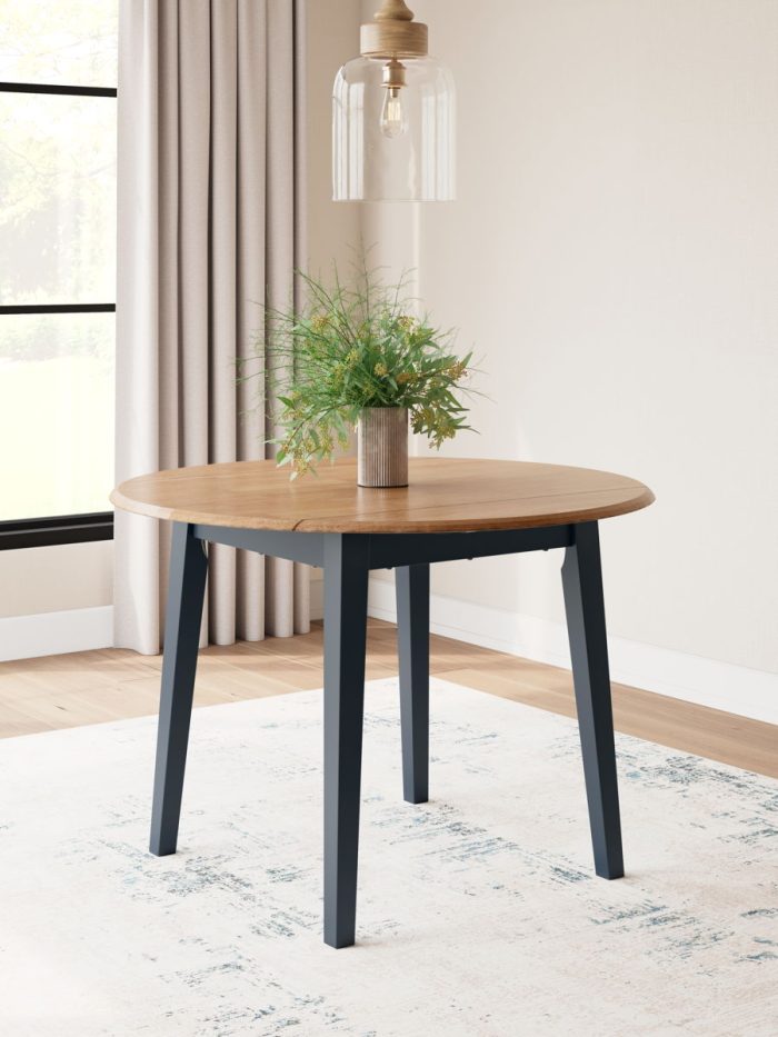 Gesthaven - Round Dining Room Drop Leaf Table - Image 7