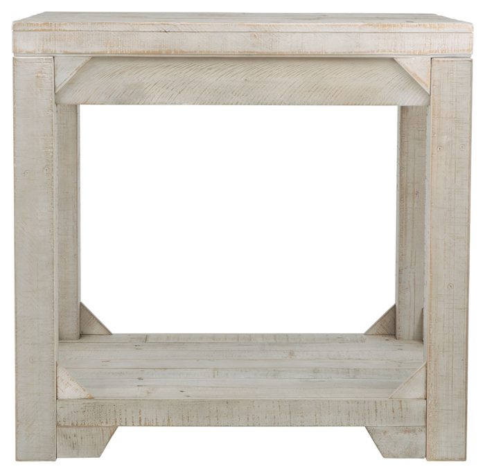 Fregine - Whitewash - Rectangular End Table - Image 4
